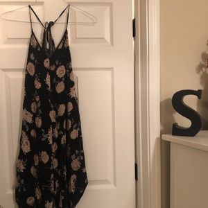 Black and Multi-colored Floral Dress